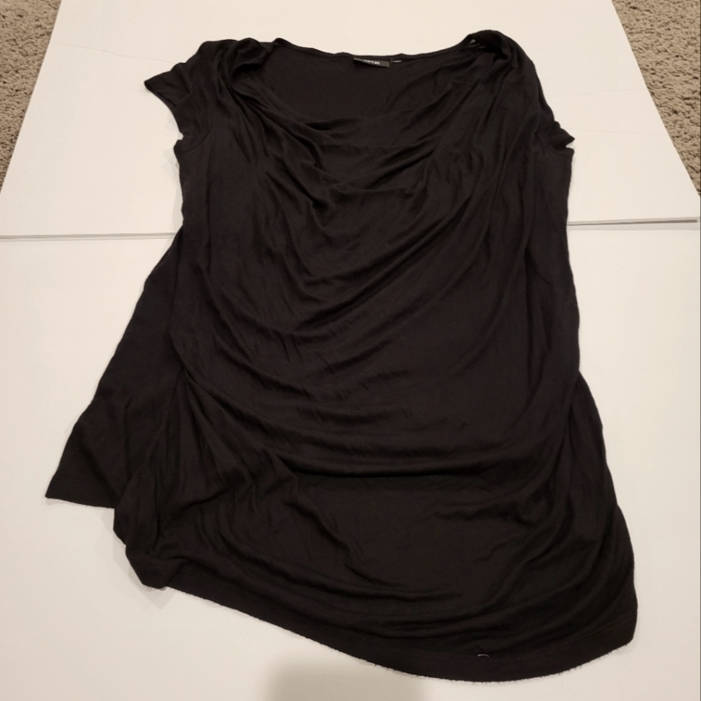 APT9 XL Black scoop neck blouse
